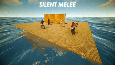 Rust hacks - ESP wallhack showing enemy squads, shields and loot through walls